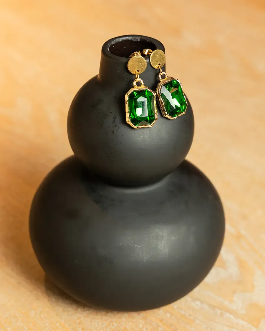 EMERALD DROP EARRINGS