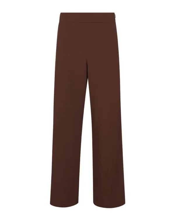 WARM FLOW PANTS – CHOCOLATE BROWN / Ψηλόμεσο παντελόνι σε σοκολατί απόχρωση