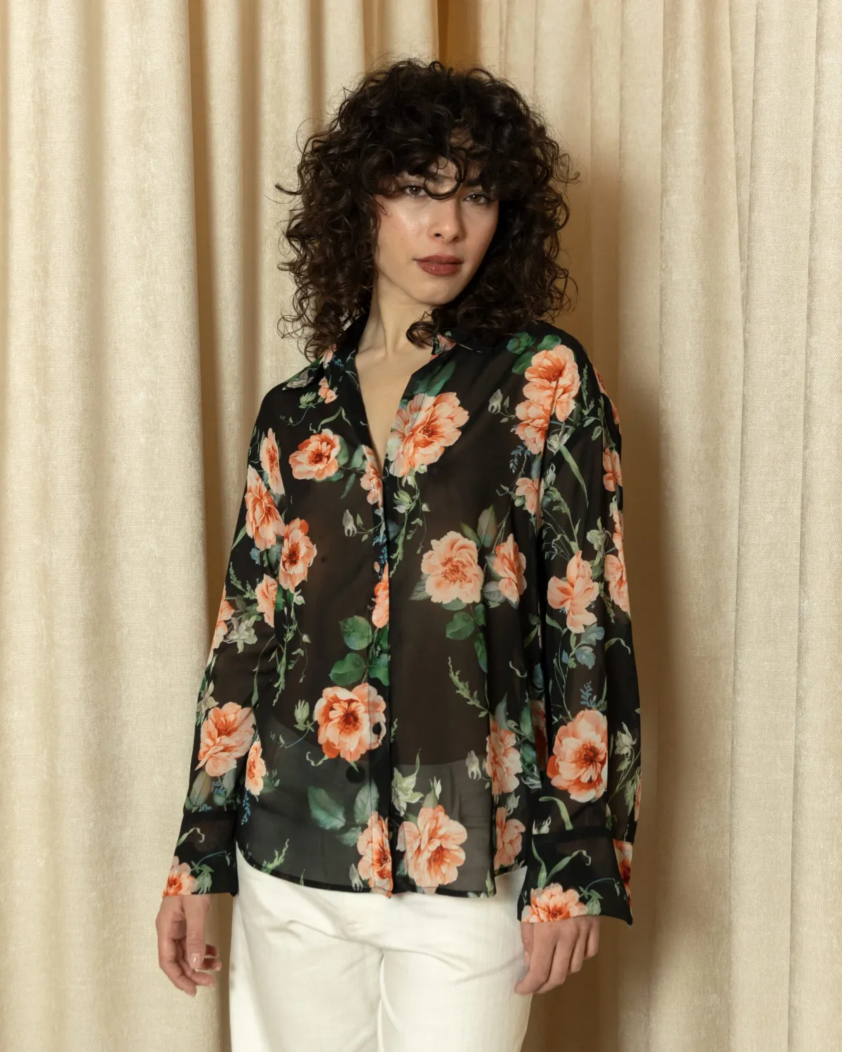 PEACH BLOOM SHIRT